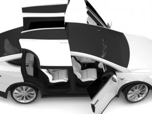 2017 tesla x multi colors 3D Model