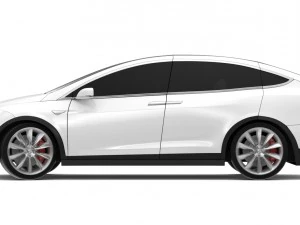 2017 tesla x multi colors 3D Model