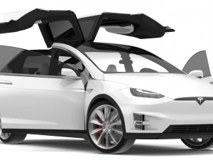 2017 tesla x multi colors 3D Model