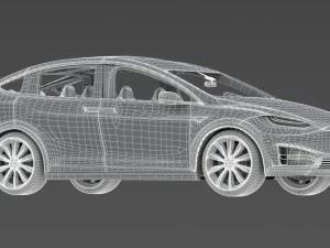 2017 tesla x multi colors 3D Model