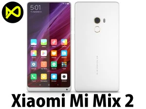 शाओमी एमआई मिक्स 2 व्हाइट 3D मॉडल
