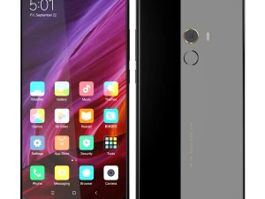 xiaomi mi mix 2 preto e branco Modelo 3D