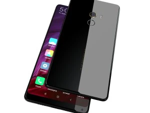 xiaomi mi mix 2 preto e branco Modelo 3D