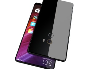 xiaomi mi mix 2 black and white 3D Модель