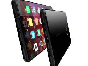 xiaomi mi mix 2 preto e branco Modelo 3D