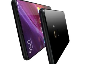 xiaomi mi mix 2 preto e branco Modelo 3D