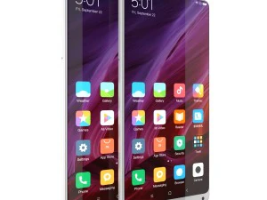 xiaomi mi mix 2 preto e branco Modelo 3D