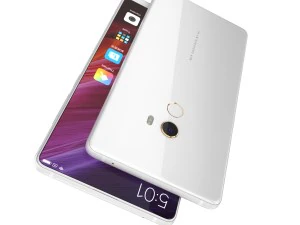 xiaomi mi mix 2 preto e branco Modelo 3D