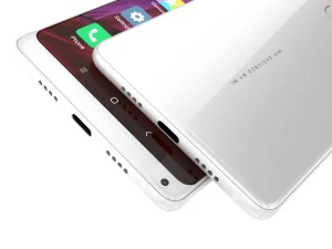 xiaomi mi mix 2 preto e branco Modelo 3D