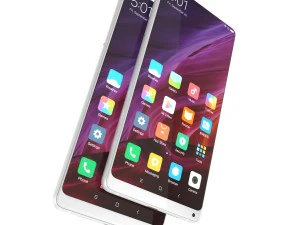 xiaomi mi mix 2 preto e branco Modelo 3D