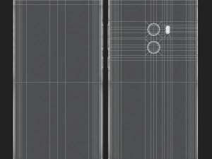 xiaomi mi mix 2 preto e branco Modelo 3D