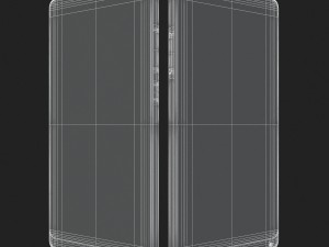 xiaomi mi mix 2 black and white 3D Модель