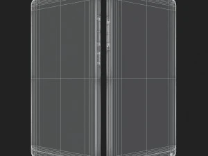 xiaomi mi mix 2 preto e branco Modelo 3D