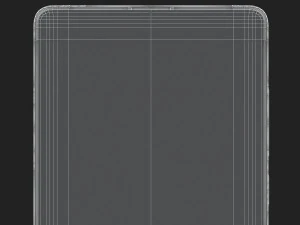 xiaomi mi mix 2 preto e branco Modelo 3D