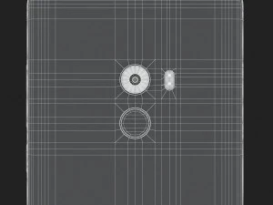 xiaomi mi mix 2 preto e branco Modelo 3D