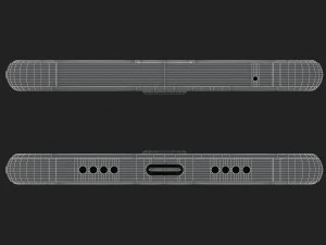 xiaomi mi mix 2 preto e branco Modelo 3D