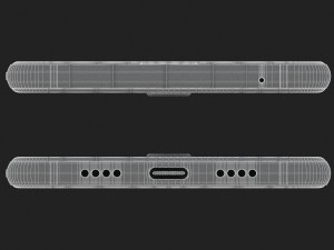 xiaomi mi mix 2 black and white 3D Модель