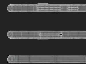 xiaomi mi mix 2 preto e branco Modelo 3D