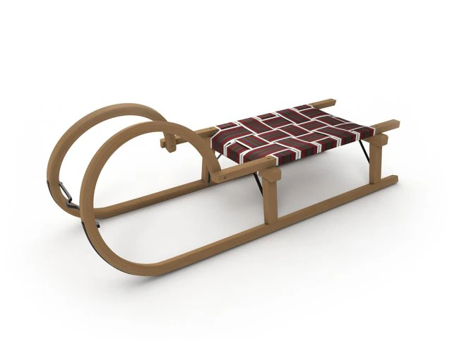 3d wooden sledge model 3D Model .c4d .max .obj .3ds .fbx .stl .blend 