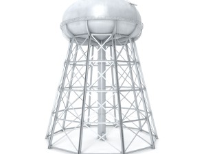 water storage tower 3D Model