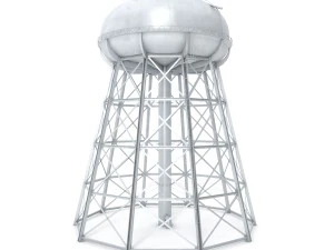 water storage tower 3D Model