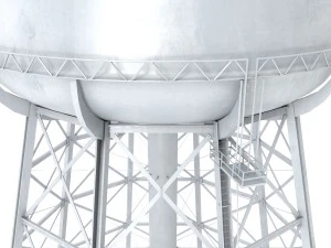 water storage tower 3D Model