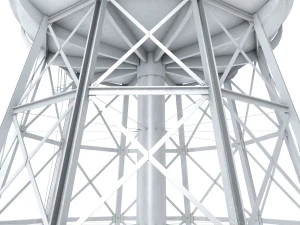 water storage tower 3D Model