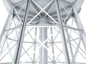 water storage tower 3D Model