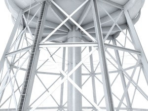water storage tower 3D Model