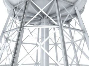 water storage tower 3D Model