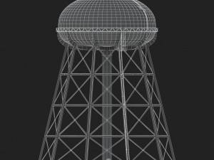 water storage tower 3D Model