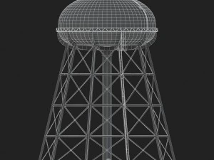 water storage tower 3D Model