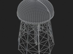 water storage tower 3D Model