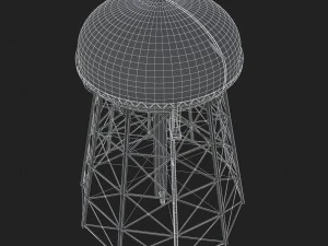 water storage tower 3D Model