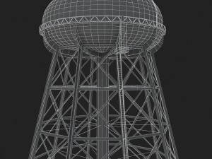water storage tower 3D Model