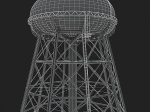 water storage tower 3D Model