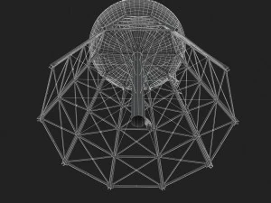 water storage tower 3D Model