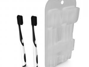 3d toothbrush and case model 3D 모델