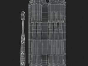 3d toothbrush and case model 3D 모델