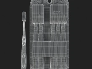 3d toothbrush and case model 3D Model
