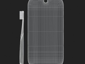 3d toothbrush and case model 3D 모델