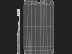 3d toothbrush and case model 3D Model