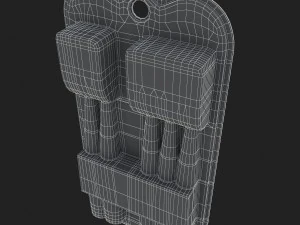 3d toothbrush and case model 3D Model