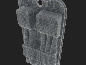 3d toothbrush and case model 3D 모델