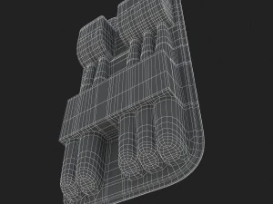 3d toothbrush and case model 3D Model