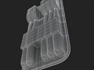 3d toothbrush and case model 3D 모델