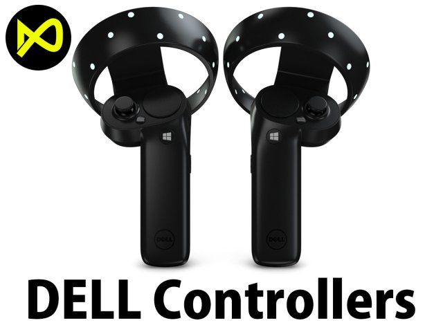 the dell visor windows mixed reality controllers model Modello 3D .c4d .max .obj .3ds .fbx .stl .blend 