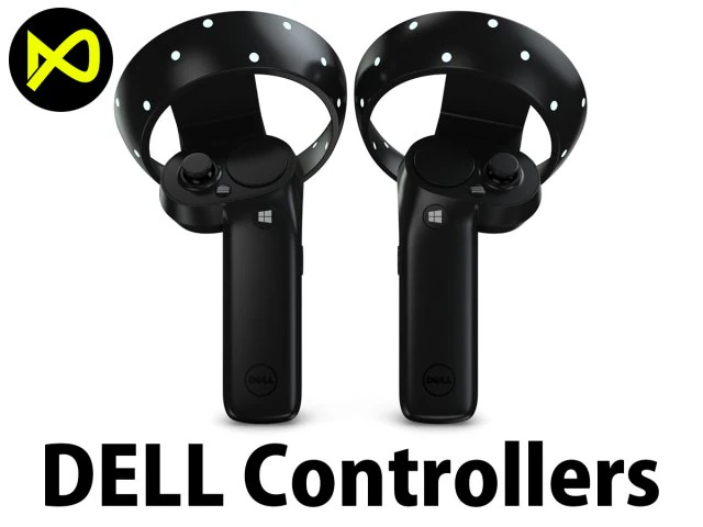the dell visor windows mixed reality controllers model 3D Model .c4d .max .obj .3ds .fbx .stl .blend 