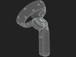 the dell visor windows mixed reality controllers model Modello 3D