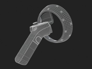 the dell visor windows mixed reality controllers model Modello 3D
